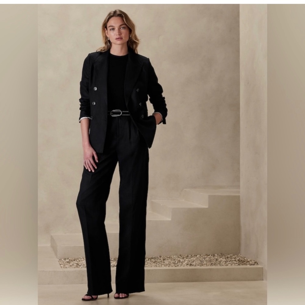 ❌SOLD❌Banana Republic linen Pants Palma Pants 100% linen 6 natural or black